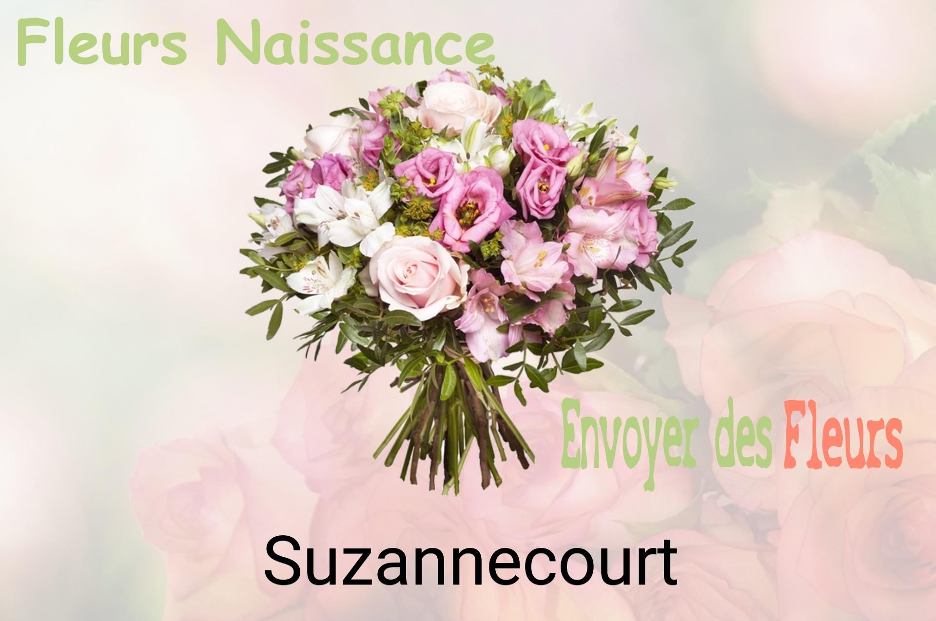 Bouquet de fleurs de naissance livré à Suzannecourt