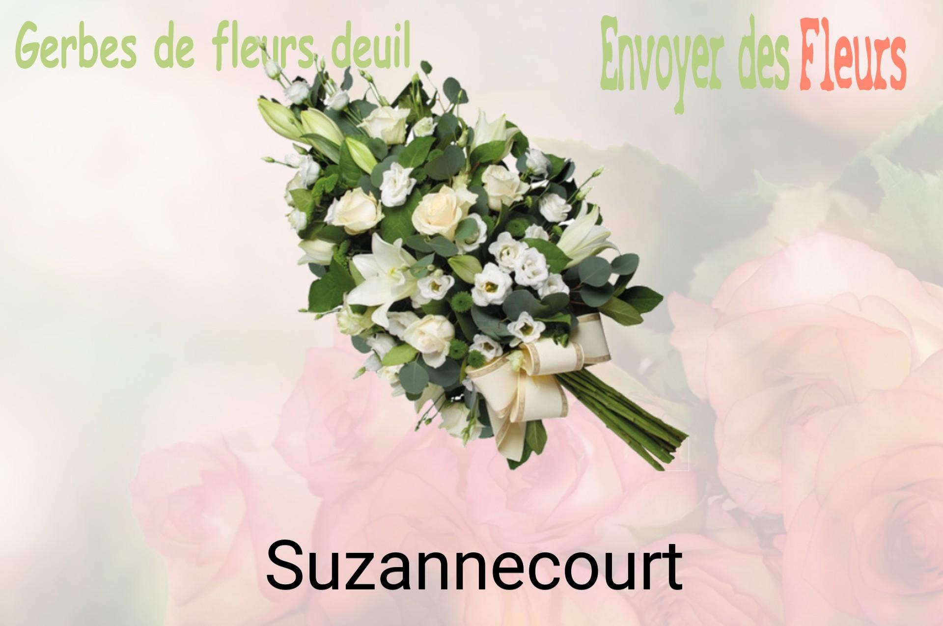 Gerbe de fleurs de deuil livrée à Suzannecourt